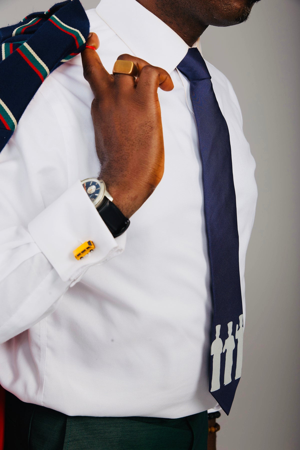EKO-ILE NAVY BLUE TIE