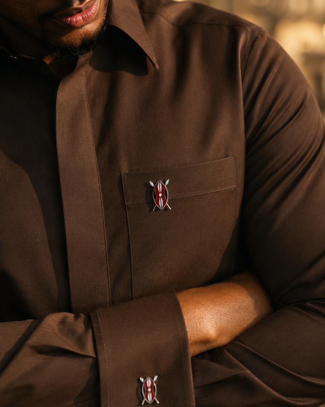 LIBERTY GUNMETAL LAPEL PIN