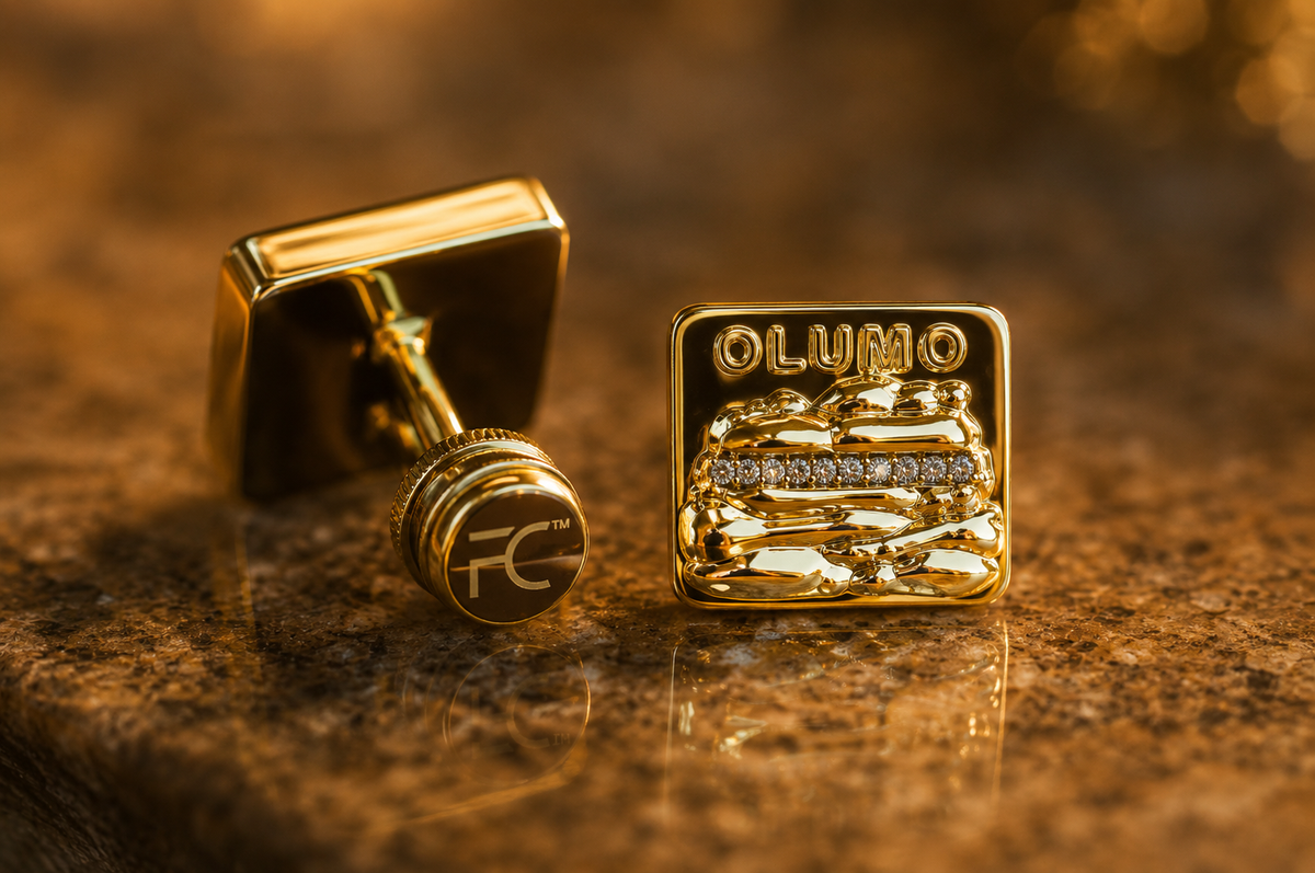 OLUMO GOLD CUFFLINKS