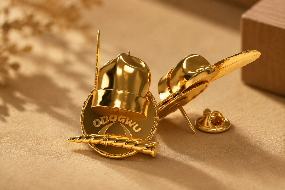 PREMIUM ODOGWU GOLD LAPEL PIN