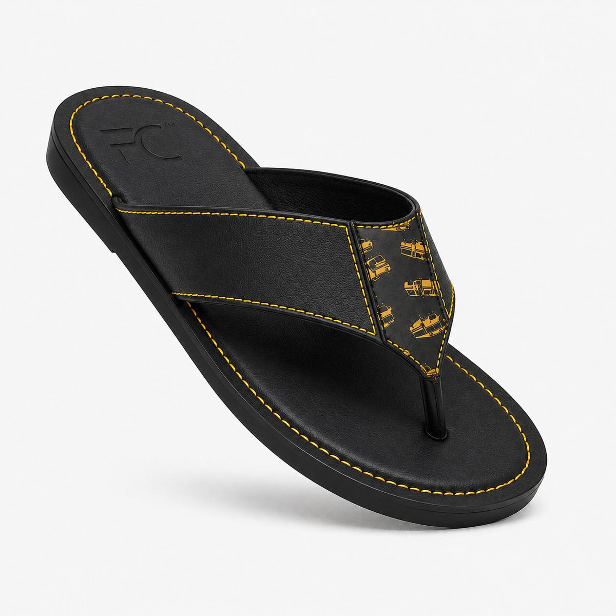 ODOGWU BLACK THONG SLIPPERS