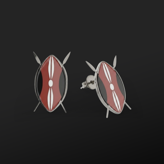 LIBERTY SILVER STUD EARRINGS