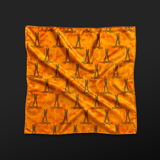 FITI LEKKOYI ORANGE POCKET SQUARE