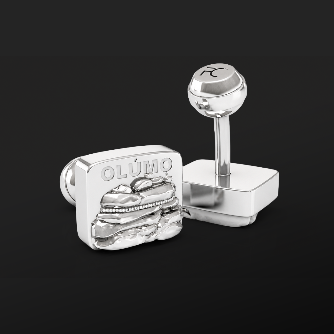 OLUMO SILVER CUFFLINKS