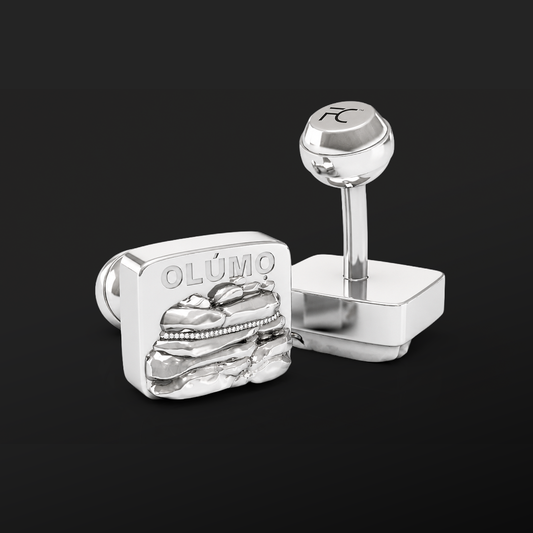 OLUMO SILVER CUFFLINKS