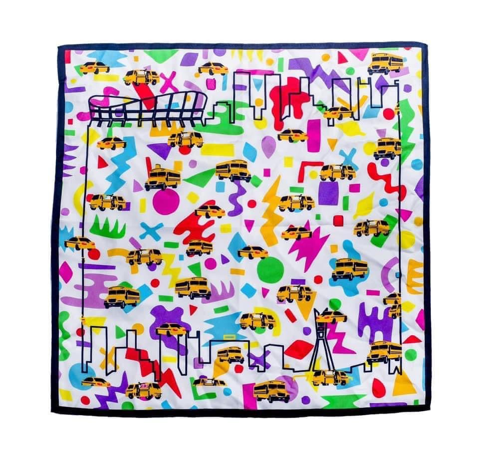 GRAFFITI LAGOSA WHITE POCKET SQUARE