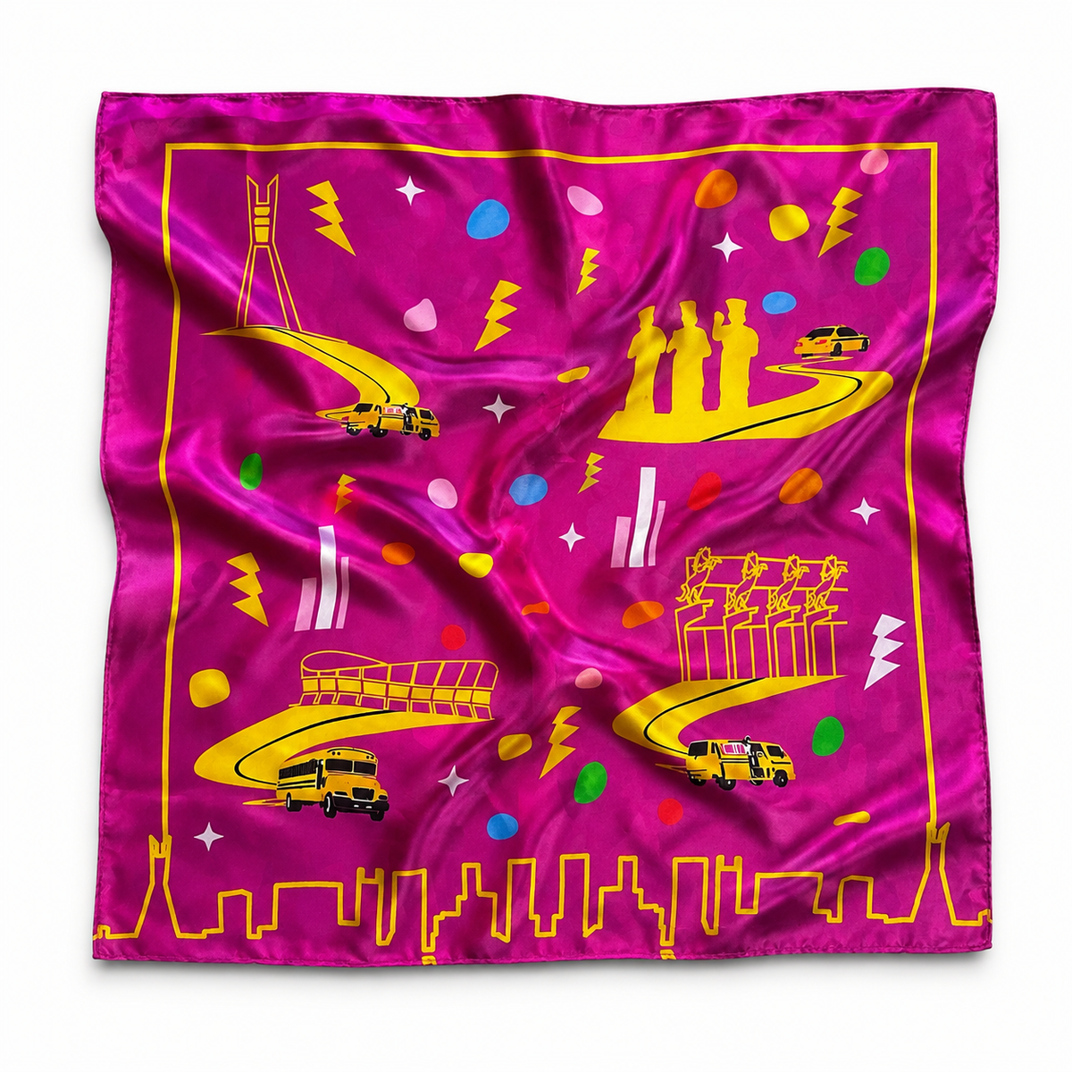 ICONIC LAGOSA PINK POCKET SQUARE