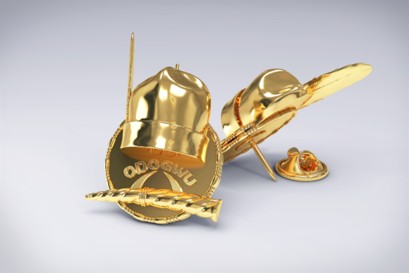 FC-PREMIUM ODOGWU GOLD BROOCH