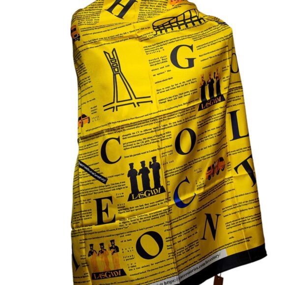 FC- FITI LAGOS GINIKA SCARF  (small print)