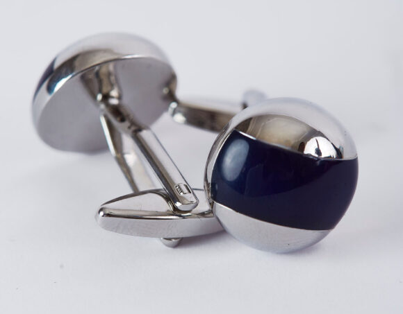 FC- Premium Silver Navy Cufflinks