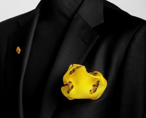 FC- FITI ICONIC LAGOS SKYLINE POCKET SQUARE (YELLOW)